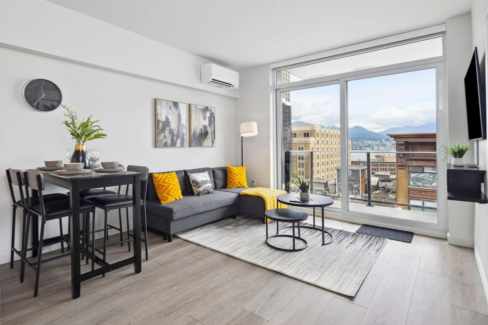 Brand New City Apt In Downtown Vancouver Kültér fotó